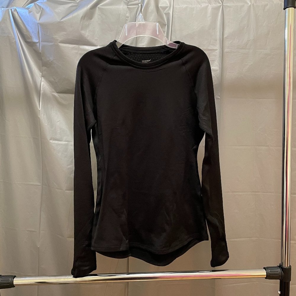 ClimateRight (Cuddl Duds) Long Sleeve Crew Neck (Black) Warm Underwear Top- NEW!